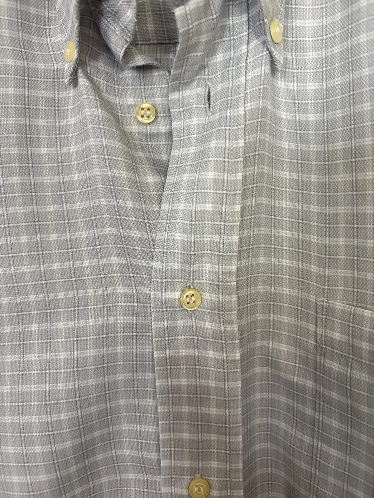 Camisa a cuadros gris y blanca Yves Dorsey talla XL – photo 4